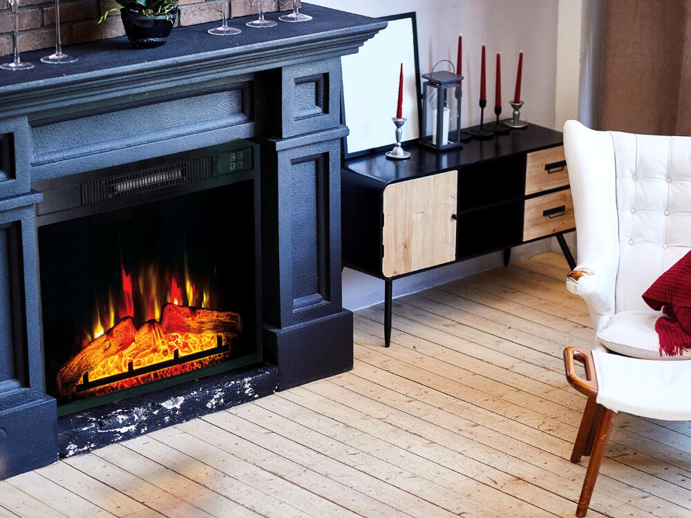 Lareira Elétrica de Encastrar Che-620 2000W - Chama Vermelha