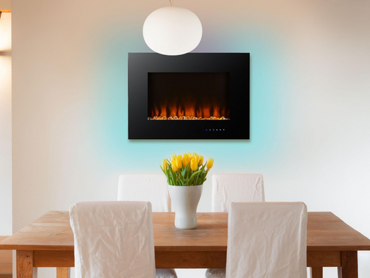 Lareira Elétrica LED 2000W Che-400 - Chama Vermelha