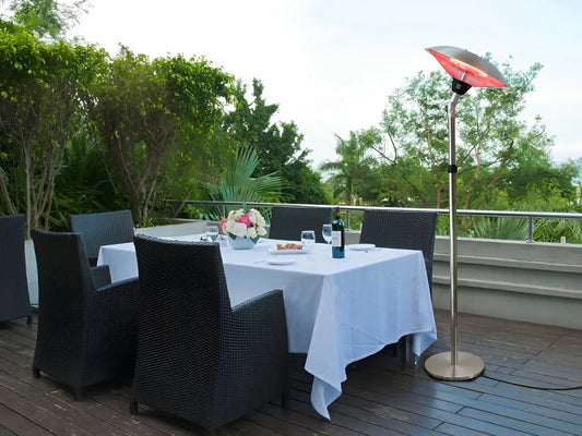 Aquecedor Exterior/ Interior Elétrico Milán - Chama Vermelha