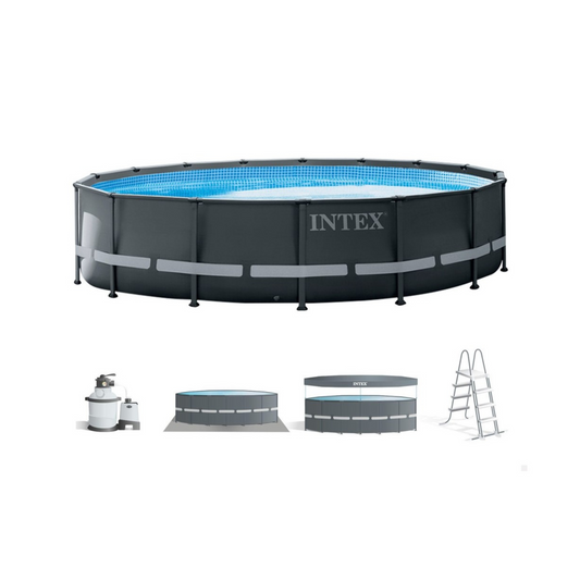 Piscina Desmontável Redonda Ultra XTR Frame 5m - Chama Vermelha