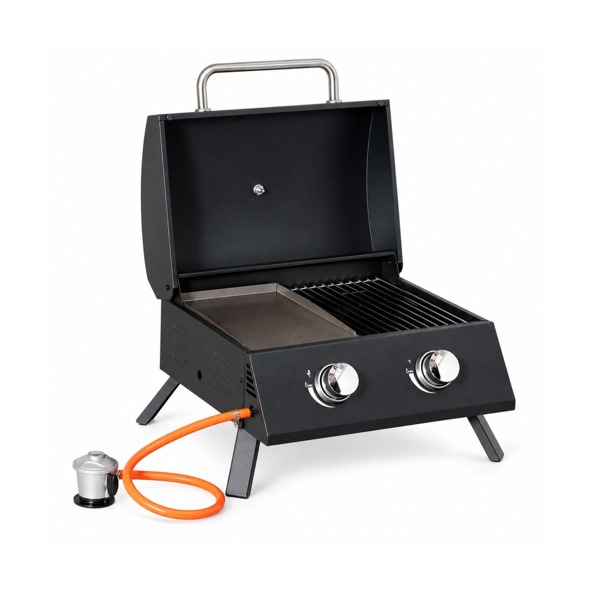 Barbecue à gaz pliable et portable + Nettoyant pour grilles et barbecues