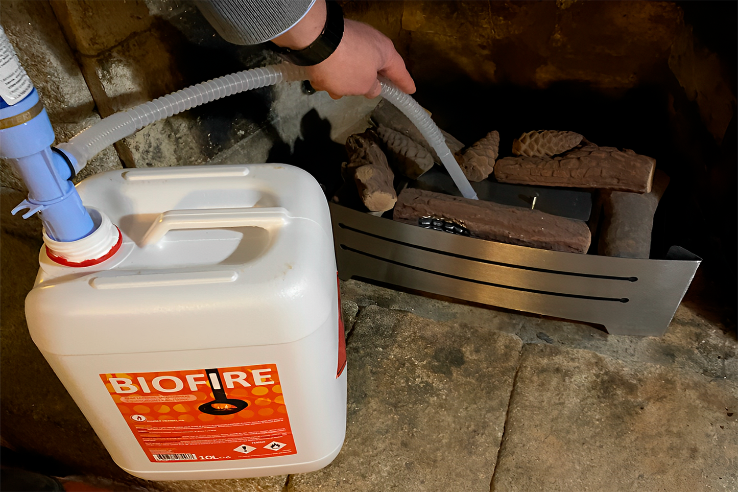 BIOFIRE Bioetanol - Combustible para Chimeneas Ecológicas 2L/10LChama Vermelha