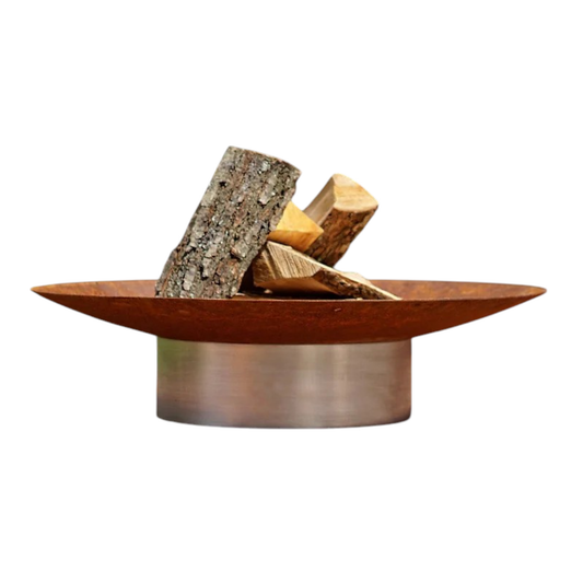 Braseiro em Aço Maciço Hestia - Chama Vermelha