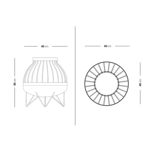 Braseiro Vintage Somma - Chama Vermelha