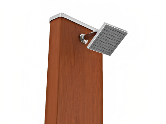 Chuveiro Solar Estilo Madeira 9L Gre - Chama Vermelha