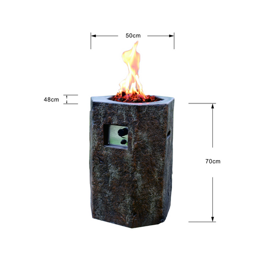 Coluna de Fogo a Gás Basalt