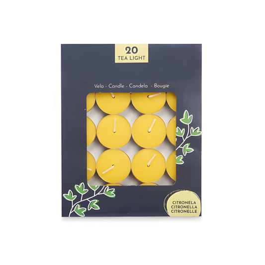 Pack 20 Velas Tea-Light Citronela