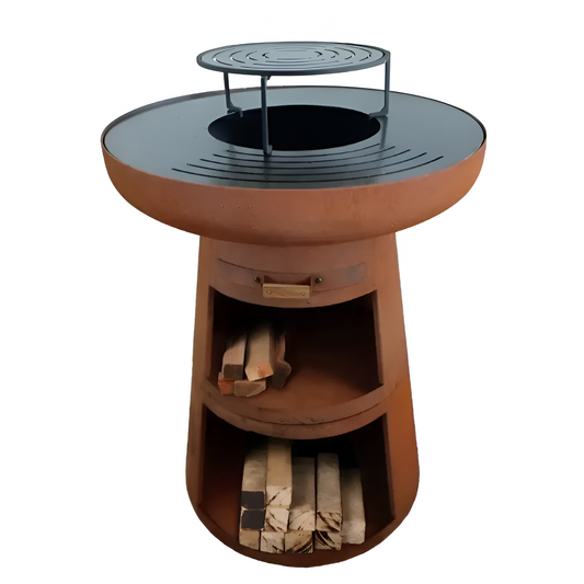 Churrasqueira Aço Corten EFP55R CO - Chama Vermelha