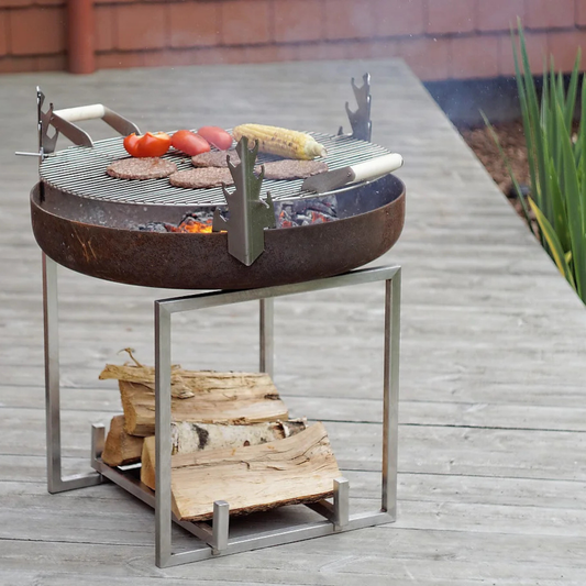 Grelha com Asas para Braseiros - Chama Vermelha