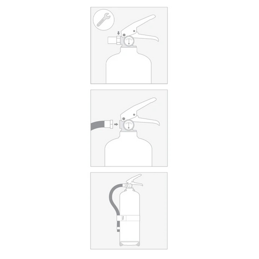 Kit de Veículo para Extintores 2 kg - Chama Vermelha