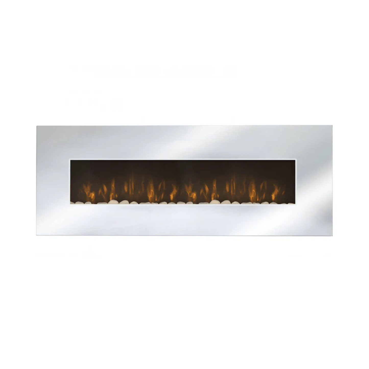 Chimenea eléctrica con piedras decorativas espejadas 2000W Panorámica Che-510