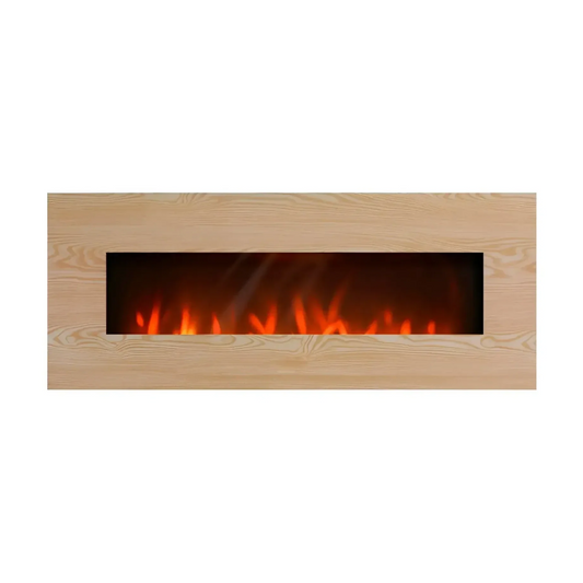 Lareira Elétrica Panorâmica Parede 2000W Che-530 - Chama Vermelha