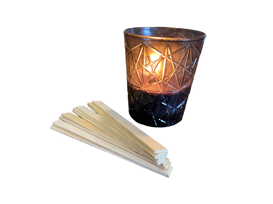 Pavio de Madeira para Velas - Chama Vermelha