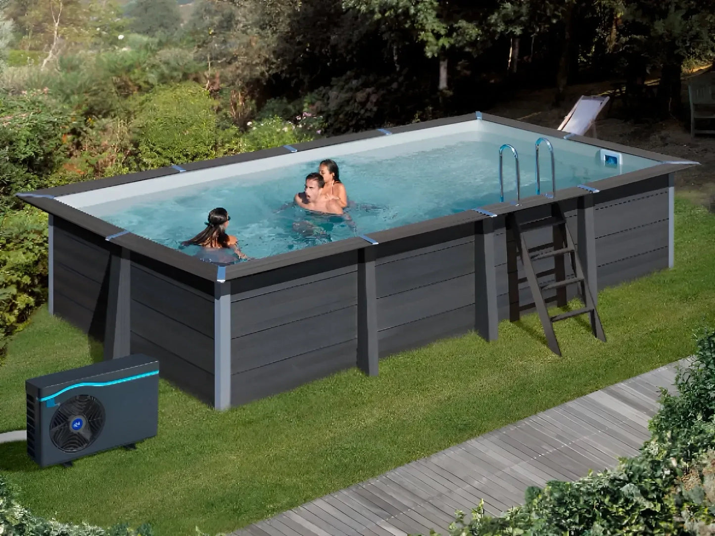 Bomba de Calor Standard para Piscinas Elevadas e Enterradas até 75 m³
