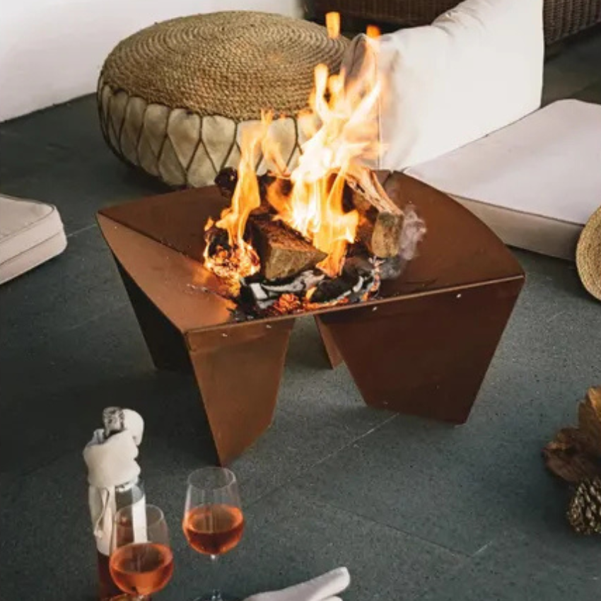 Braseiro / Firepit Syrtis - Chama Vermelha