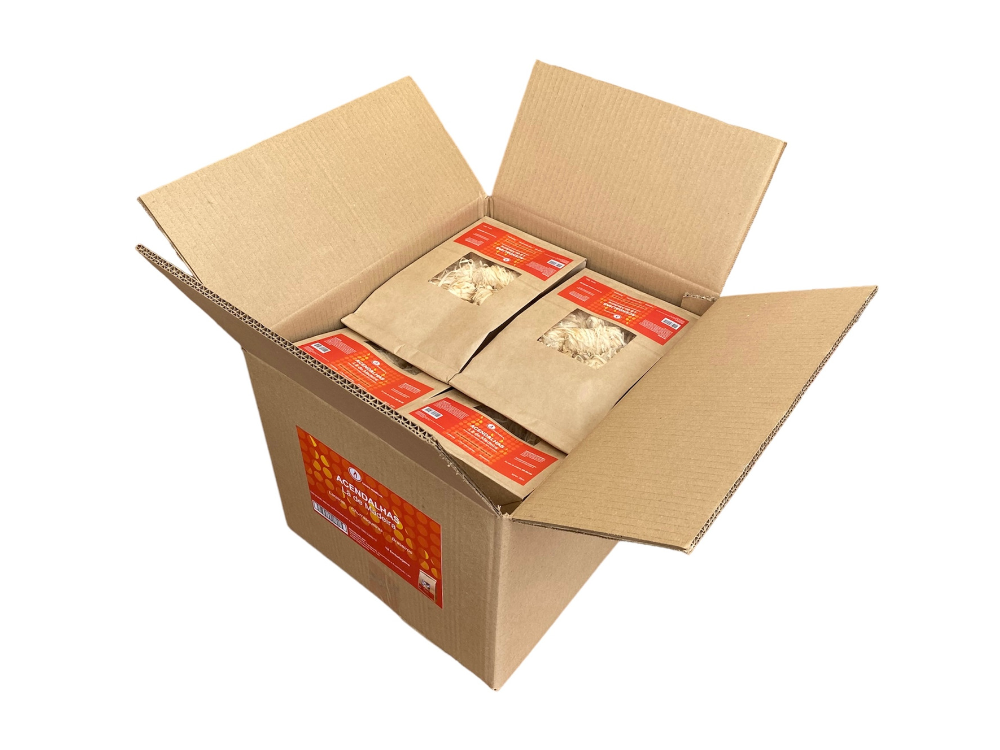 Acendalhas de Lã de Madeira Chama Vermelha - Chama Vermelha