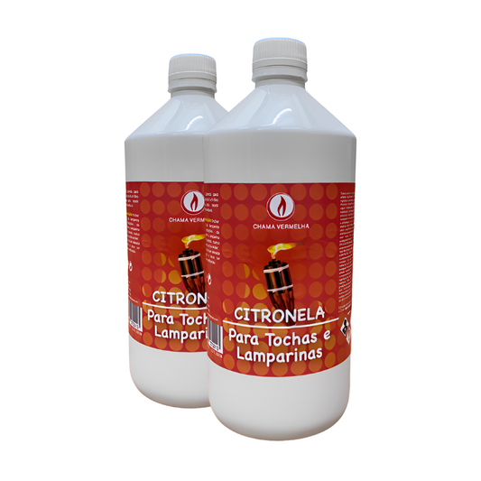 Citronela para Tochas e Lamparinas 1L Chama Vermelha - Chama Vermelha