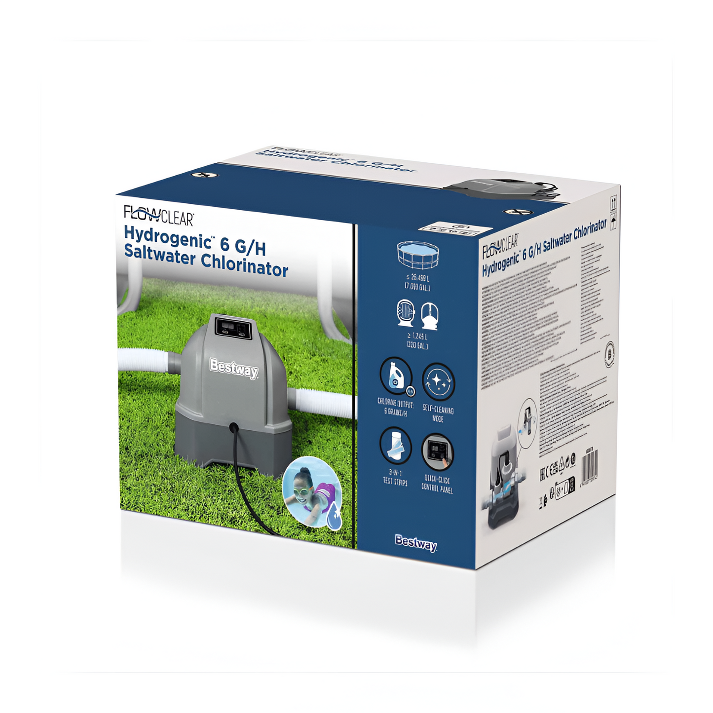 Clorador de Água Salgada Flowclear Hydrogenic 6 G/H