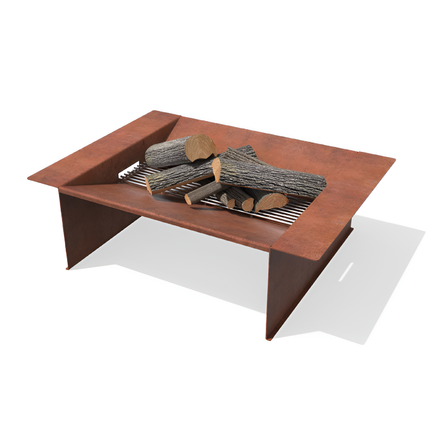 Conjunto Zig - Braseiro + Cadeiras + Porta Lenha