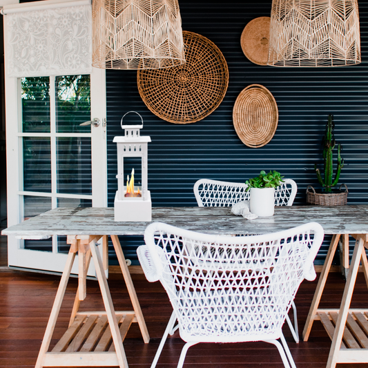 Lanterna Decorativa Iris W - Chama Vermelha