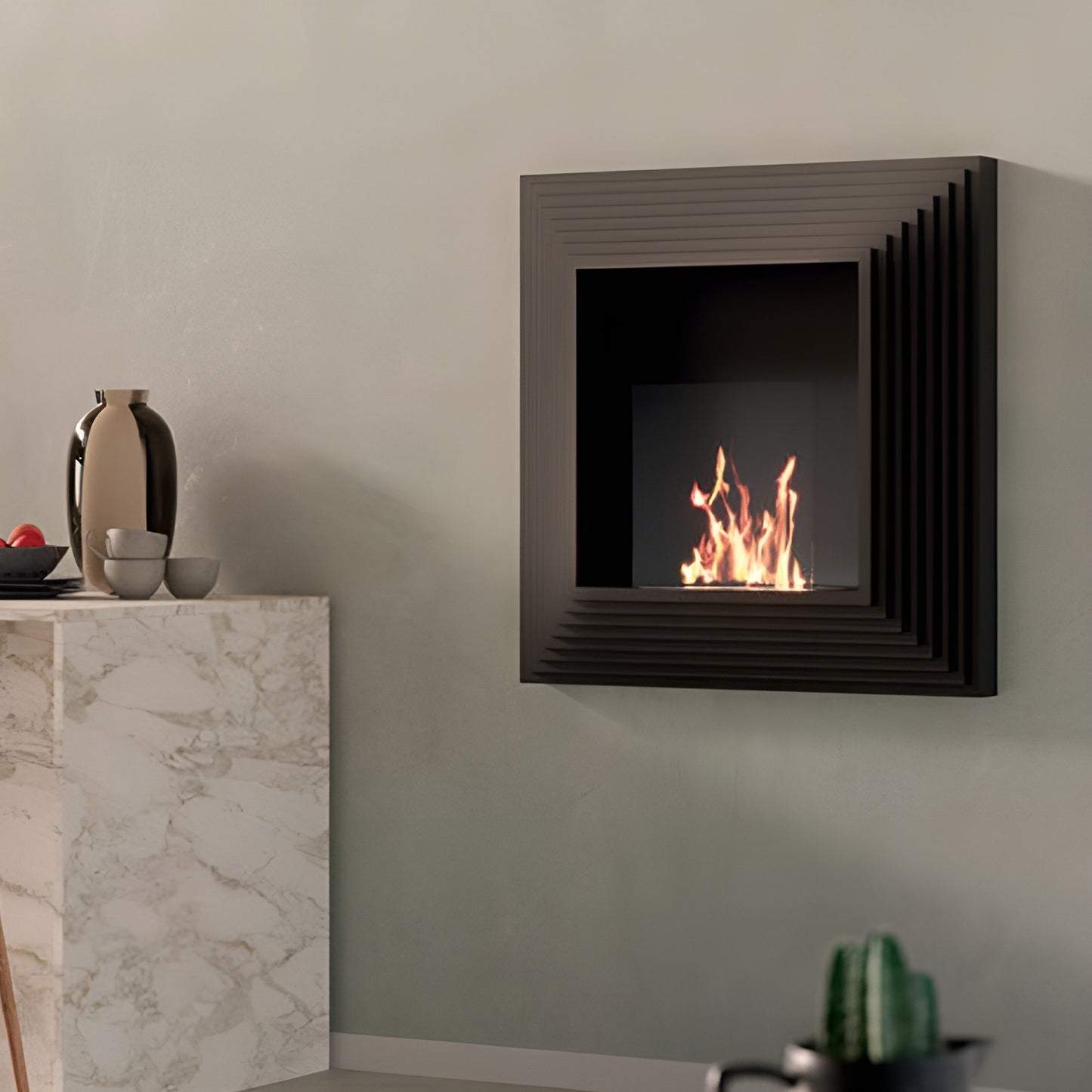 Lareira Bioetanol Elysium - Chama Vermelha