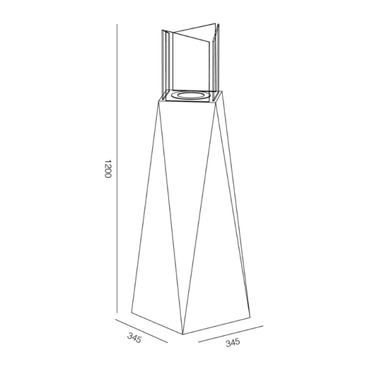 Lareira Bioetanol Nairobi - Chama Vermelha