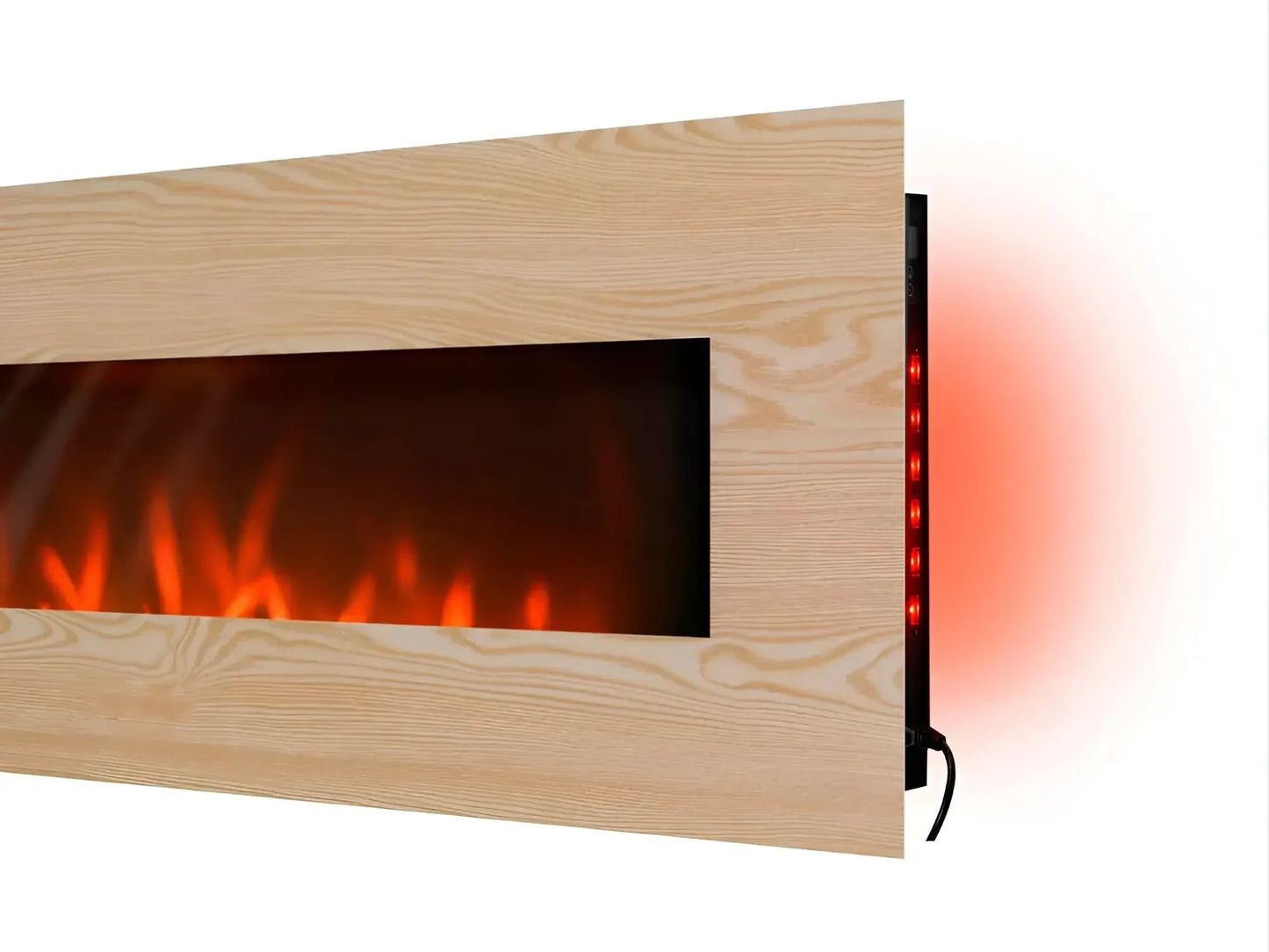 Chimenea eléctrica panorámica de pared 2000W Che-530