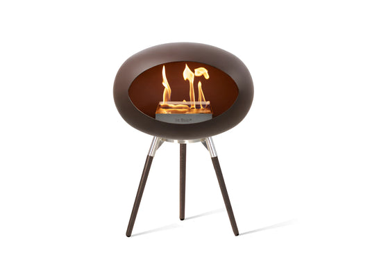 Lareira Bioetanol Ground Low Mocca - Chama Vermelha