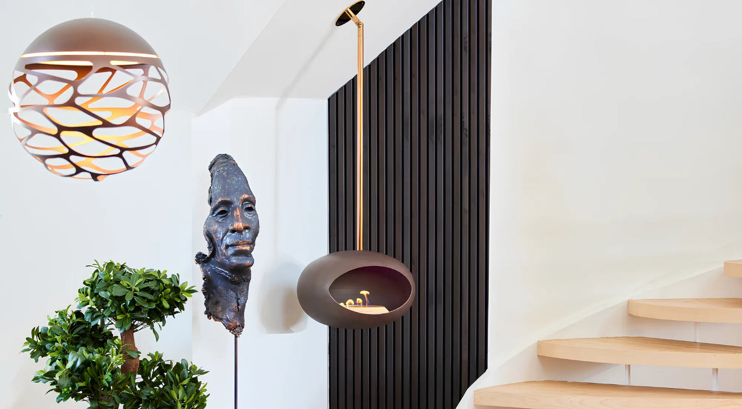 Chimenea de bioetanol suspendida Sky Mocca