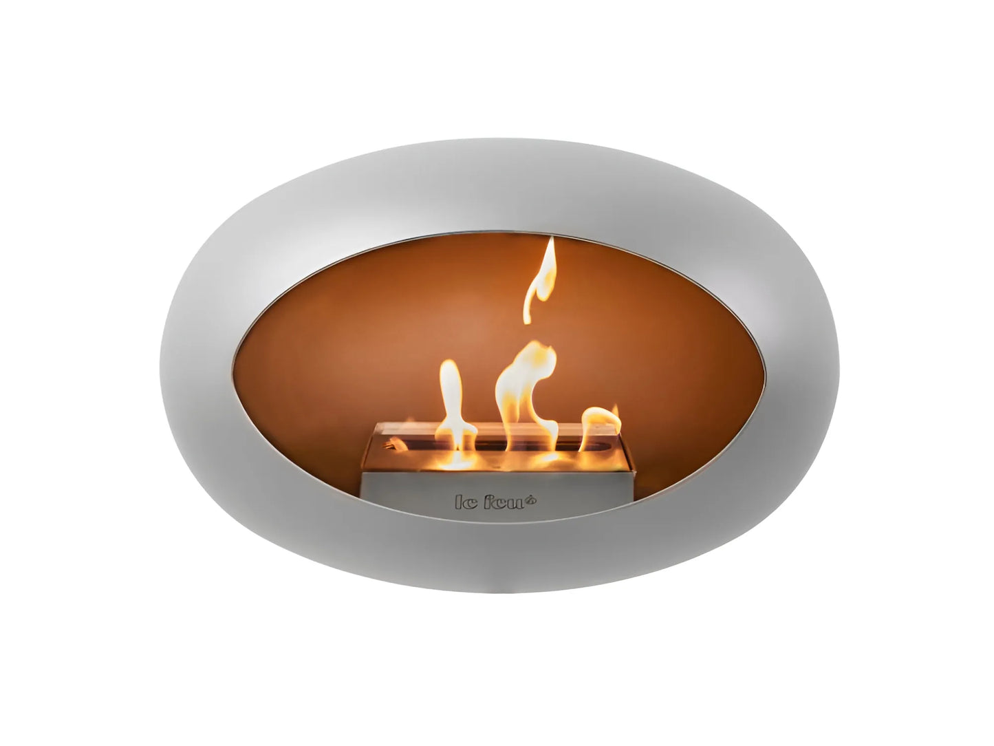 Chimenea de bioetanol de níquel de pared