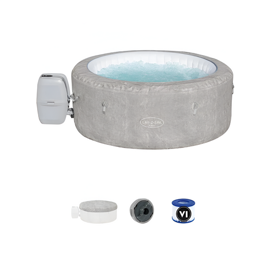 Spa de Hidromassagem Insuflável Lay-Z-Spa Zurich AirJet com Cobertura EnergySense 2-4 Pessoas - Chama Vermelha