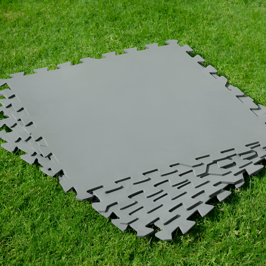 Tapete/ Base de Proteção para Piscinas Flowclear™ 9 Pcs 50cm x 50cm - Chama Vermelha