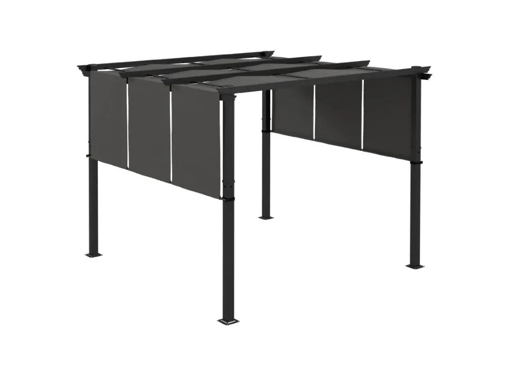 Pergola de Jardin 3x3m avec Toit Rétractable