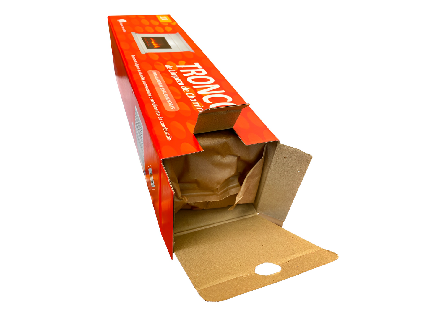 Tronco de Limpeza de Chaminés Chama Vermelha