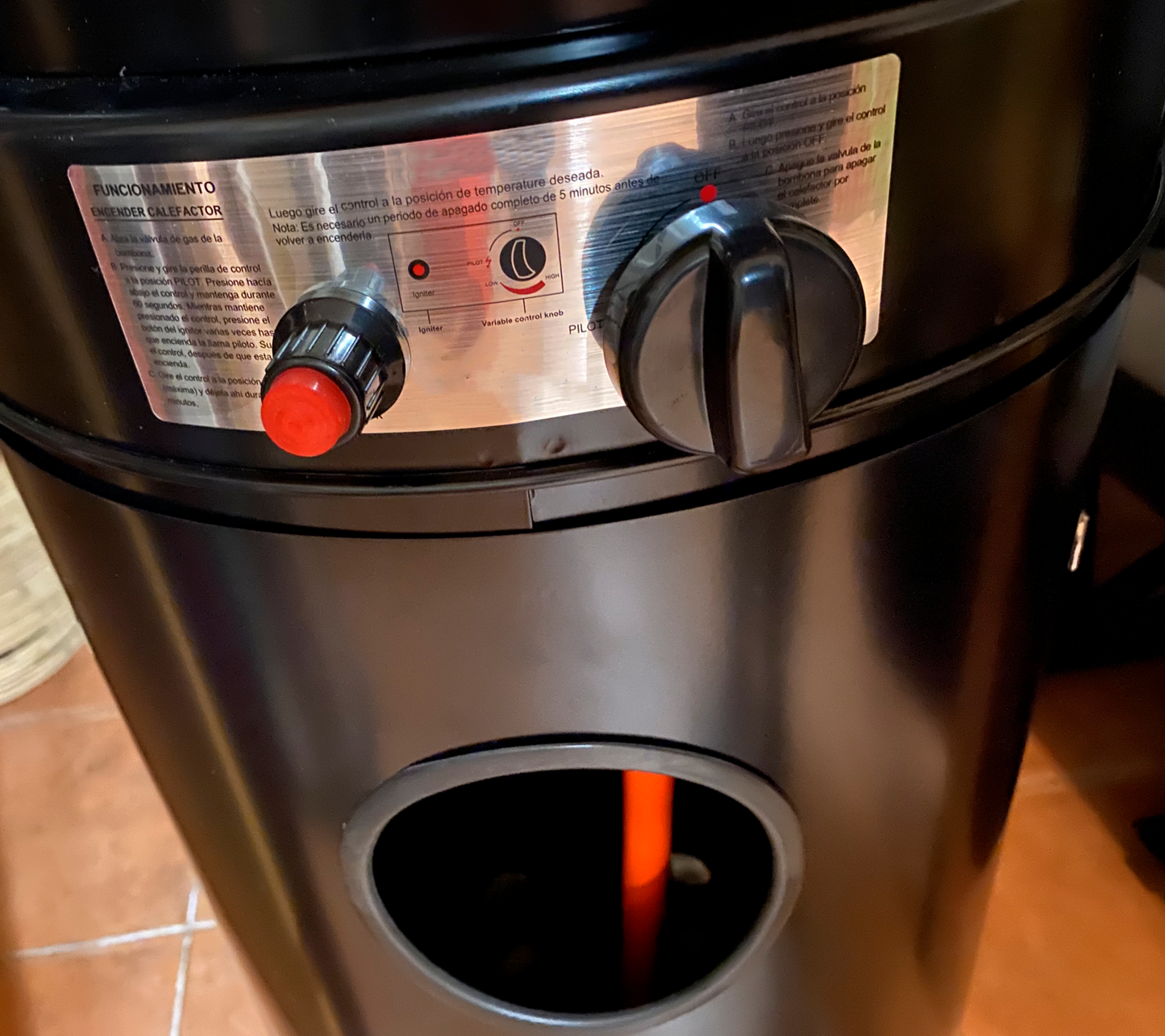 Flamme Round Outdoor Gas Heater