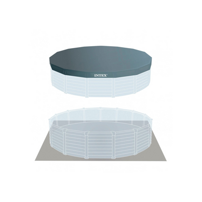 Piscina Desmontável INTEX Graphite Grey Panel 5m