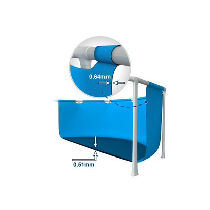 Piscina Desmontável INTEX Prisma Frame Greywood 5 metros + Bomba
