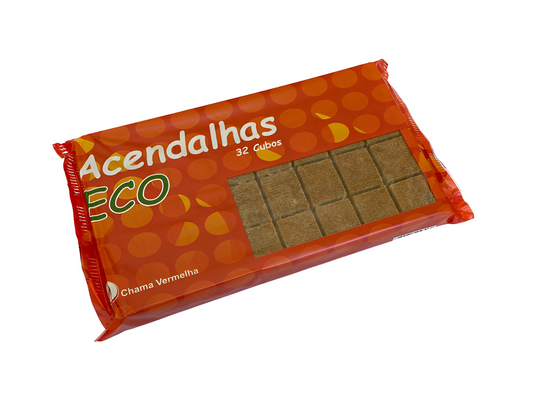 Ecological Firelighters 32 Cubes Chama Vermelha