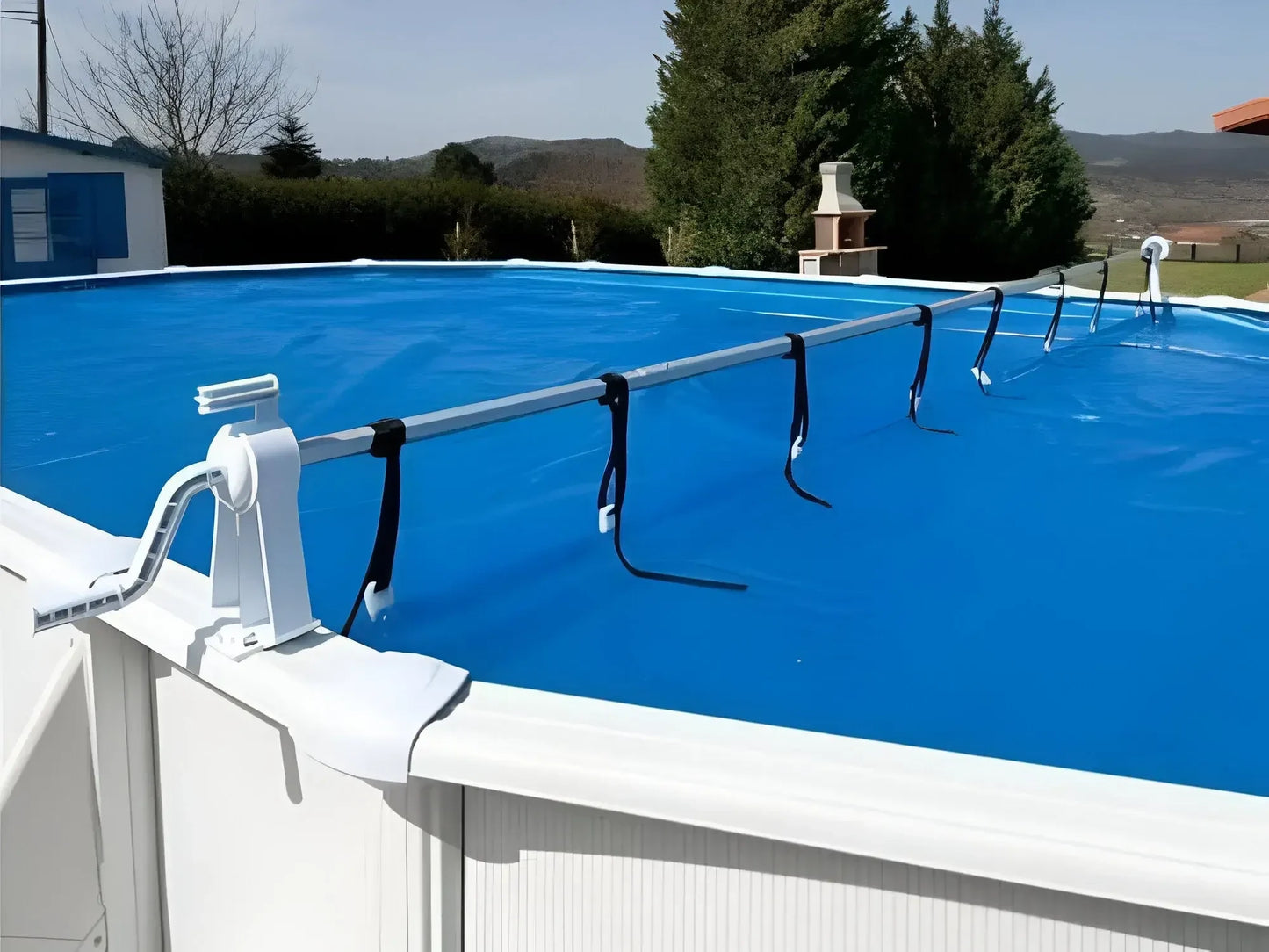 Cover roller for elevated pools max. 6m
