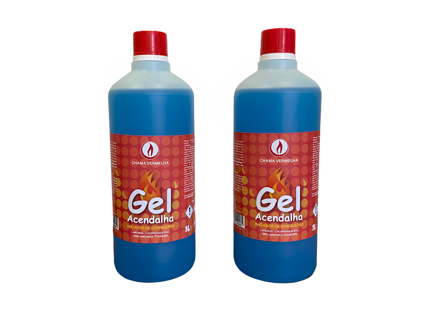 Gel Firelighter 1L Chama Vermelha