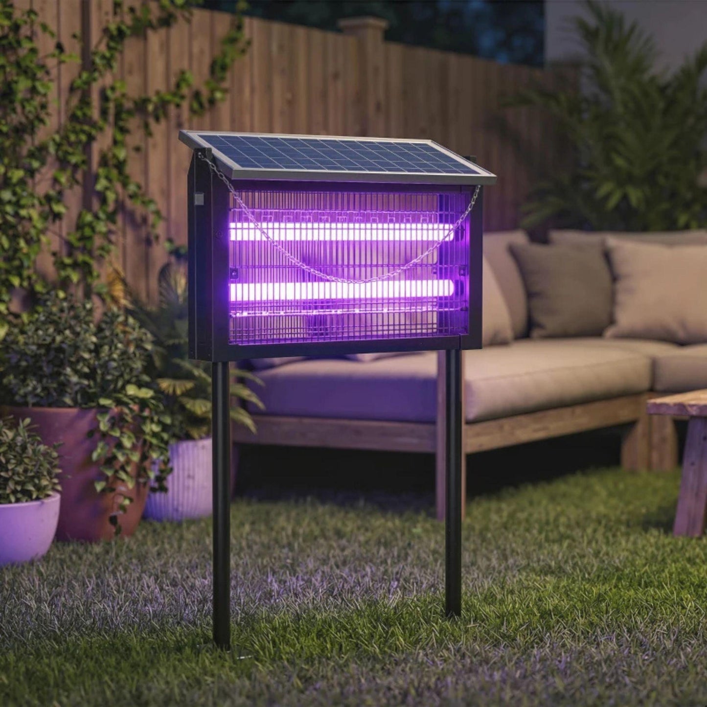 Mata-Mosquitos Solar para Exterior