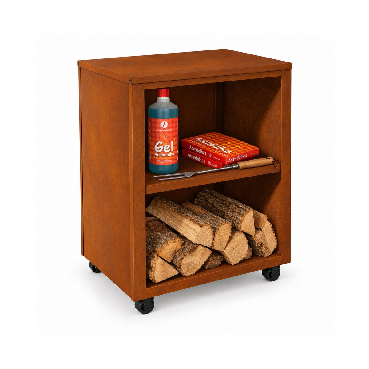 Corten Steel BBQ Side Table EFP TABLE RACK