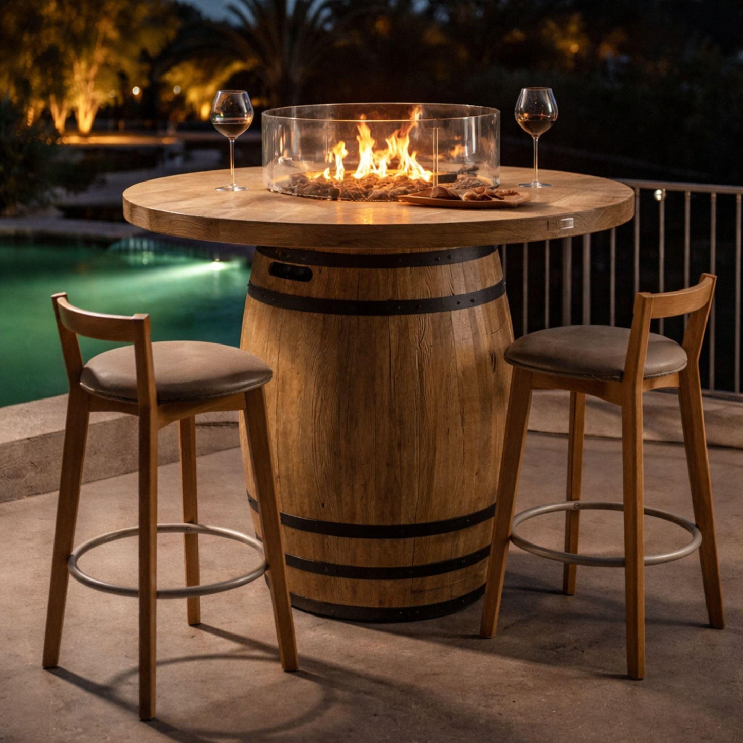 Table de feu à gaz Lafite