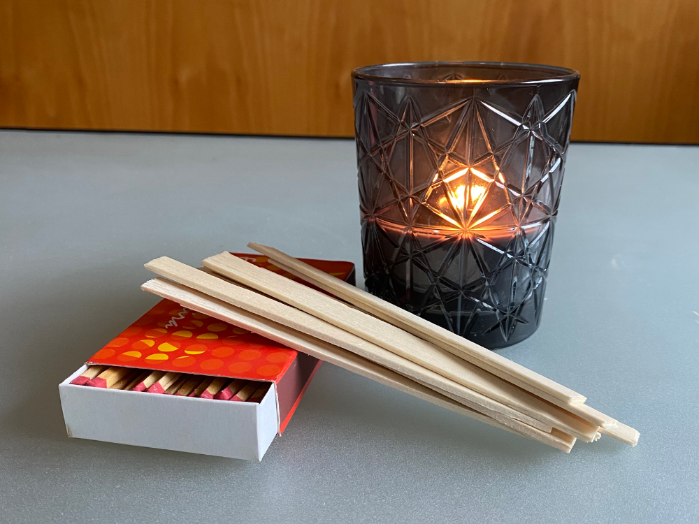 Pavio de Madeira para Velas