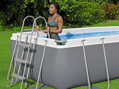 Piscina Elevada Retangular Power Steel Bestway 404x201x100cm