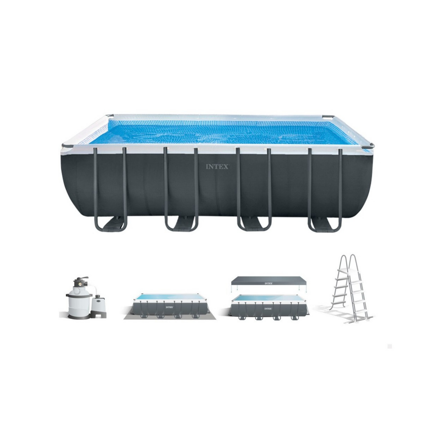 Piscina rectangular desmontable Ultra XTR Frame de 5 m con sistema de filtración