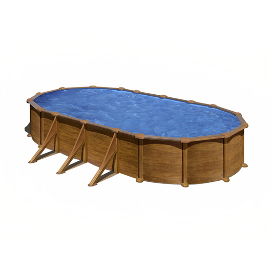 Piscina Aço Oval Pacific Oval Gre 527 x 500 x 122 cm