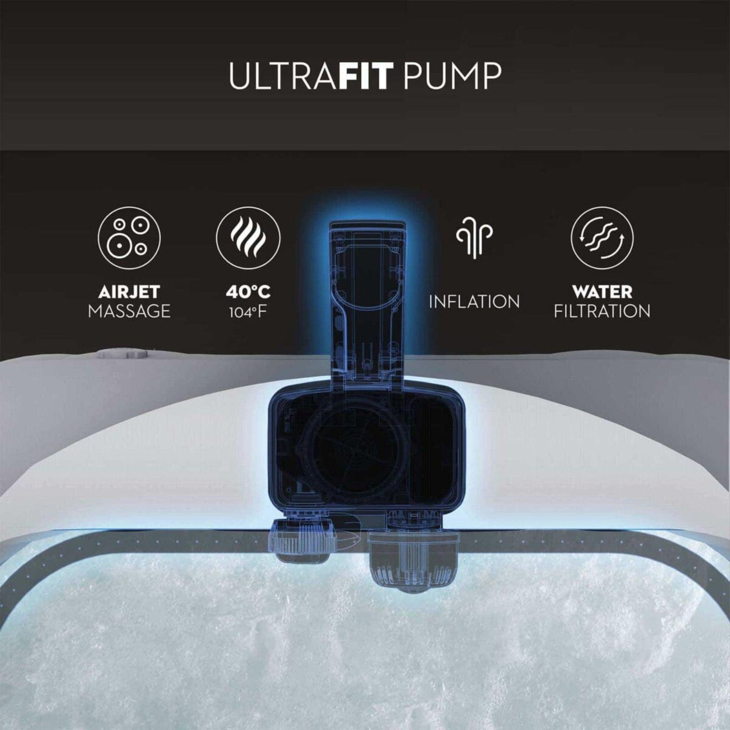 Spa de Hidromassagem Insuflável Lay-Z-Spa® Hawaii Smart AirJet™
