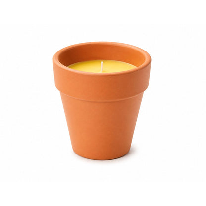 Vela de Citronela Anti-Mosquitos em Vaso Pequeno de Barro