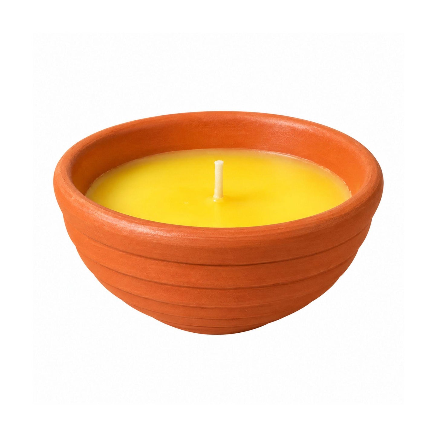 Vela de Citronela em Taça de Barro Ø10,5x5cm